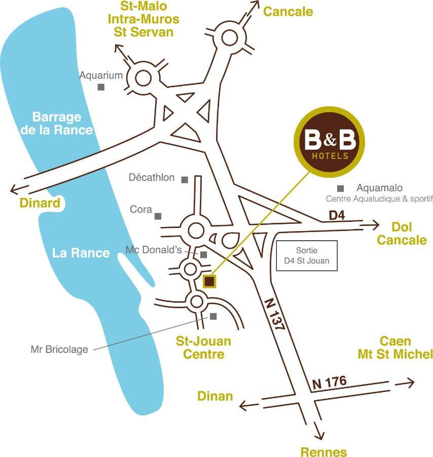 B&B Hotel Saint Malo Sud Kültér fotó